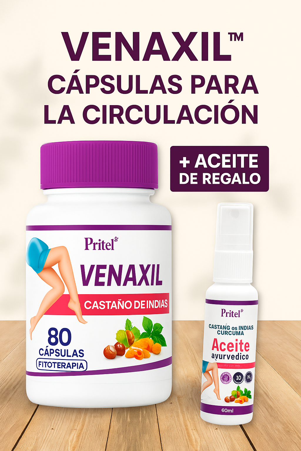 80 Capsulas Naturales - Venaxil™ – Ponle fin a las Arañitas
