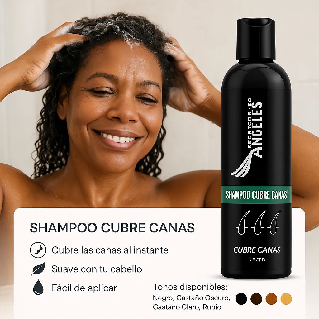 Cubre canas en casa, en minutos. Shampoo Premium